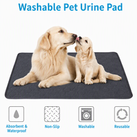 Tapis d'entraînement absorbant et antidérapant pour animaux de compagnie, lavable et réutilisable, imperméable, pour chats et petits animaux