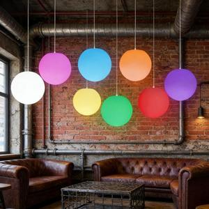 Lampada a Sospensione Globo Impermeabile per Esterni, Alimentazione AC, Lampadario a Sfera LED per Giardino e Ristorante - Product Image 6
