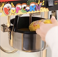 Machine à Popcorn Électrique Commerciale OY-818 avec Système de Chauffage, Design Compact pour Cinéma, Fast-Food et Snack-Bar