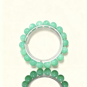 Bracelet en jade australien naturel <span class=keywords><strong>de</strong></span> 8 mm, cristaux, guérisseur <span class=keywords><strong>de</strong></span> <span class=keywords><strong>l</strong></span>'âme, bijoux <span class=keywords><strong>de</strong></span> mode, bracelets, joncs, <span class=keywords><strong>pierre</strong></span> <span class=keywords><strong>de</strong></span> cœur verte - Product Image 2