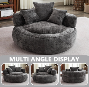 Nouvelle innovation, fauteuil pouf géant, canapé paresseux surdimensionné avec 3 oreillers pour le salon - Product Image 5