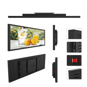 Barre étirée écran LCD tactile capacitif Animation haute résolution activée pour la signalisation d'ascenseur de centre commercial de magasin de détail - Product Image 2