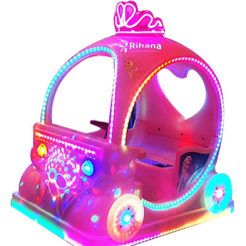 Factory direct commercial discounted prices for illuminated amusement rides, princess floats, two person bumper cars for sale