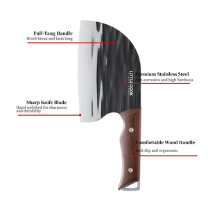 Cuchillo <span class=keywords><strong>de</strong></span> cocina Little Cook, cuchillo <span class=keywords><strong>de</strong></span> Chef <span class=keywords><strong>de</strong></span> acero inoxidable con mango <span class=keywords><strong>de</strong></span> palisandro, Metal 3Cr13 para <span class=keywords><strong>trabajo</strong></span> <span class=keywords><strong>de</strong></span> <span class=keywords><strong>carnicero</strong></span> y preparación <span class=keywords><strong>de</strong></span> alimentos - Product Image 3