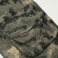 Pantalon cargo vintage multi-poches camouflage délavé pour hommes et femmes, coupe droite ample, style Rick, taille plus, 100% coton