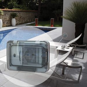 4Box Prise murale Schuko 1 prise, indice de protection IP55, 230 V, ABS blanc, type encastré 503 - Product Image 6