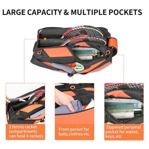 Échantillon Gratuit - Nouveau Produit BSCI - Sac à Dos de Sport Léger Grande Capacité - Sac de Raquette de Badminton - Sac de Raquette de Tennis - Avec Fabrication en Usine - Product Image 4