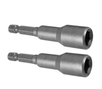 Set Soket Hex 65mm 1/4 Inch Baja Karbon Ken Tool, Dioperasikan Manual, OEM, Magnetik, 6mm-19mm, Adaptor Mata Bor, Perbaikan Mobil