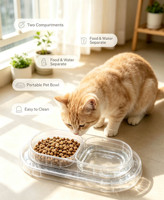 Mejor Embalaje Personalizado en Blíster para Caja de Arena para Gatos y Tazón de Alimentación de Plástico, Bandeja de PET Reciclable Antivaho de 1 mm de Grosor