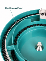 Alimentateur vibrant à godets avec rail linéaire, trieuse et orientatrice automatique de pièces à broches pour l'automatisation des lignes d'assemblage