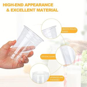 Vasos de Plástico Desechables Aptos para Congelador de 12 oz, Paquete de 1000 Unidades, para Bebidas Frías y Café - Product Image 2