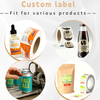 Autocollants personnalisés avec logo, étiquettes en papier personnalisées pour flacons, garde-manger, expédition, dimensionnement, emballage de marque, impression