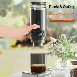 Machine à <span class=keywords><strong>café</strong></span> à capsules KCUP sans fil, style américain, portable en plastique pour voiture, maison et extérieur - Product Image 4