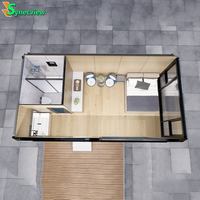 Maison conteneur pliable de luxe 2025 de 20/40/30 pieds, design modulaire préfabriqué en acier pour hôtels