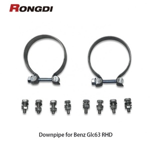 ท่อดาวน์ไปป์สแตนเลส 304 แบบไหลสูง พร้อมแผ่นกันความร้อน สำหรับ Mercedes-Benz Glc63 M177 AMG ปี 2018+ - Product Image 3