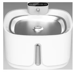 Fuente de agua inteligente para mascotas de alta calidad Filtración de circulación automática Acero inoxidable Alimentado por carga 3.2L para perros Gatos - Product Image 5
