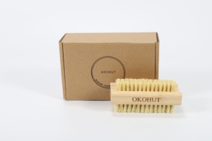 Brosse à ongles en bambou en gros, double face, brosse de nettoyage <span class=keywords><strong>naturelle</strong></span> pour ongles avec poils en sisal, brosse de nettoyage pour ongles écologique - Product Image 6