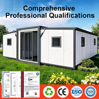 Maison préfabriquée extensible en conteneur écologique de 20 pieds ou 40 pieds, design de maison en conteneur, villa préfabriquée, maison portable