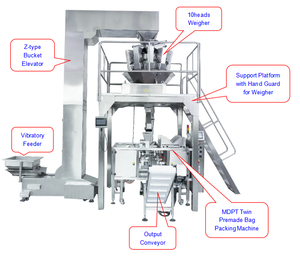 Machine d'emballage à multitêtes, remplissage de lapin, Hamster, <span class=keywords><strong>Koi</strong></span>, granulés d'alimentation, appât de poisson, fermeture éclair - Product Image 2