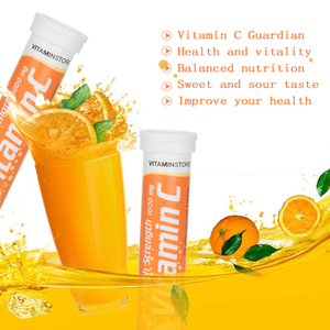 Comprimés effervescents de vitamine <span class=keywords><strong>C</strong></span> aromatisés aux fruits OEM & ODM 1000 mg pour adultes, adolescents et soutien immunitaire, antioxydant, énergie - Product Image 2