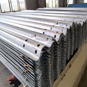 מעקה בטיחות מפלדה לכבישים, מחסום מסוג W, מתכת גלית, הגנה גבוהה לכבישים מהירים, ציפוי חם - Product Image 4