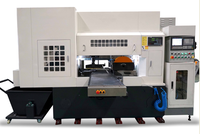 Machine de sciage et de fraisage de plaques d'acier CNC avec une structure de portique à poutre fixe