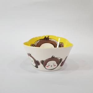 Bebê Crianças Crianças Melamina <span class=keywords><strong>Bowl</strong></span> Cute <span class=keywords><strong>Monkey</strong></span> Cartoon Image Childrenware Máquina de lavar louça-Safe Hot Selling <span class=keywords><strong>Bowl</strong></span> Salad <span class=keywords><strong>Fruit</strong></span> Snack <span class=keywords><strong>Bowl</strong></span> - Product Image 3