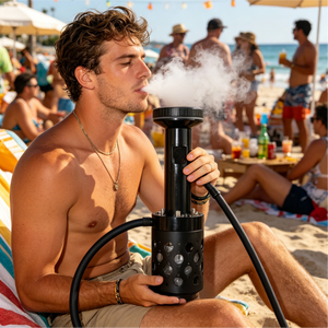 Chicha électrique LED 40 cm en alliage d'aluminium, nouveau design de luxe, portable, avec fonction tactile intelligente, en stock - Product Image 1