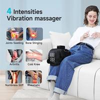 Bestseller-Produkte Tragbares neues wiederauf lad bares Vibrations-Luftkompressionsheizungs-Knie massage gerät, Knie massage gerät Schmerz linderung
