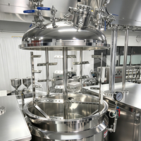 Mélangeur homogénéisateur sous vide en acier inoxydable pour la fabrication de savon liquide, machine à mayonnaise, ligne de production de sauces