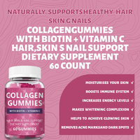 Gummies au collagène avec biotine et vitamines - Améliore l'élasticité et l'éclat de la peau, renforce les ongles et favorise la croissance des cheveux, favorise l'action anti-âge 60