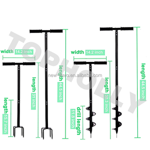 Tay Khoan Bài Lỗ <span class=keywords><strong>Digger</strong></span> 23.6 ''X 4 "Trái Đất Vườn Khoan Khoan Với Non-Slip T Xử Lý Bài Lỗ <span class=keywords><strong>Digger</strong></span> Đào Vườn Hướng Dẫn Sử Dụng Khoan - Product Image 3