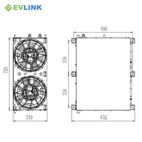 Système de refroidissement de batterie 5KW avec communication CAN et conception de refroidissement liquide à double sortie