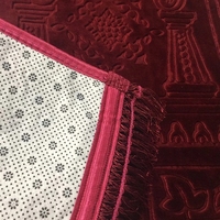 Tapis de prière antidérapant classique, nouveau design, cadeau de la mosquée islamique, musulman, à franges des deux côtés, 1 pièce