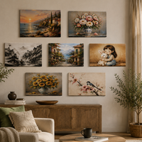 Peinture à l'huile Art Déco Xinhangchen sur toile, 12x16 pouces, magnifique art mural suspendu pour mariage et Ramadan