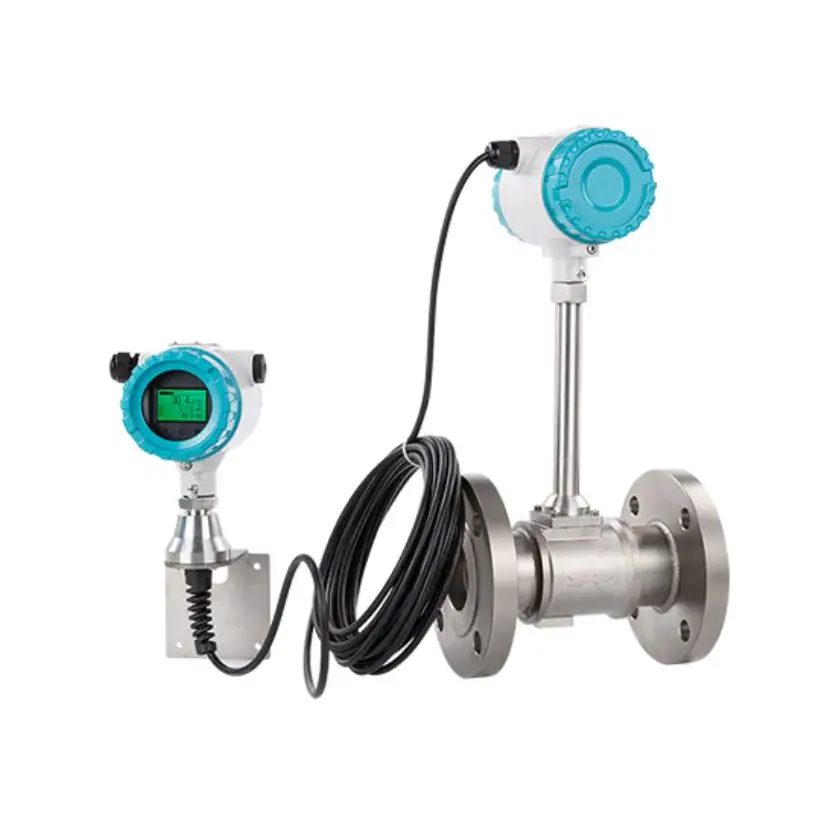 2024 WESDOM Remote type 4-20ma Output Water Steam Flow Meter Electricity Vortex Flowmeter