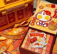 Jeu de Mahjong Mini Moderne Ultraman de McDonald's, 144 Pions de Mahjong Cartoon, Boîte Cadeau Portable, Idéal pour Casino, Fêtes et Festivals