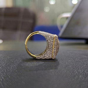 Bague Hip Hop pour homme en or massif avec diamant de laboratoire certifié IGI, taille brillant rond, luxe, pour usage quotidien, fiançailles, mariage, cadeau - Product Image 4