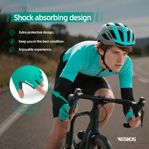 Yazlık Yarım Parmak Bisiklet Eldivenleri-Nefes Alabilen File Jel Dolgulu Kaymaz İpli Kapatmalı Hızlı Kuruyan Bisiklet Eldivenleri Erkekler ve Kadınlar için - Product Image 3