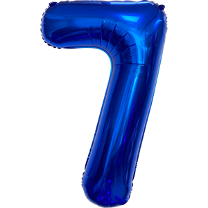 Globo de Fiesta con Número 7 Azul Oscuro de 1M, Lleno de Helio, Decoración para Fiestas - Product Image 1