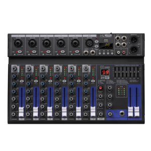Mezcladora de audio mini de 7 canales FX 5 con Bluetooth y MP3 para estudio en casa, transmisión en vivo y estudio de grabación. - Product Image 4