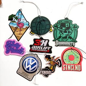 Tarjeta de Papel Perfumada <span class=keywords><strong>para</strong></span> Coche con Aroma a Limón, Diseño Personalizado, Impresión a Color de Ángel/Animal, Corte con Forma Especial, Regalo de Gran Demanda - Product Image 1
