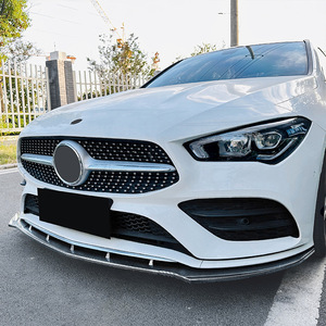 Amp-Z Front Bumper Lip Carbon Fiber Texture For Mercedes-Benz CLA-Class C118 X118 2020-2023 AMG Style Splitter - Product Image 2