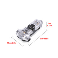 Approvisionnement d'usine D2 type borne d'épissure rapide 2P connecteur de fil de lumière LED basse tension