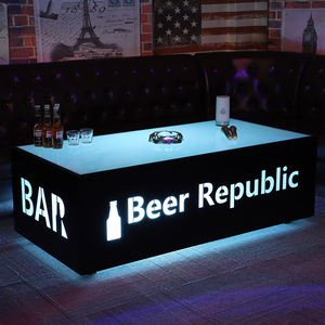 Arredamento per bar alla moda / <span class=keywords><strong>Discoteca</strong></span> / KTV / Night Club / Tavolo a cubo LED / Arredamento per Hookah Lounge / Set divani / Tavolino da caffè centrale - Product Image 2