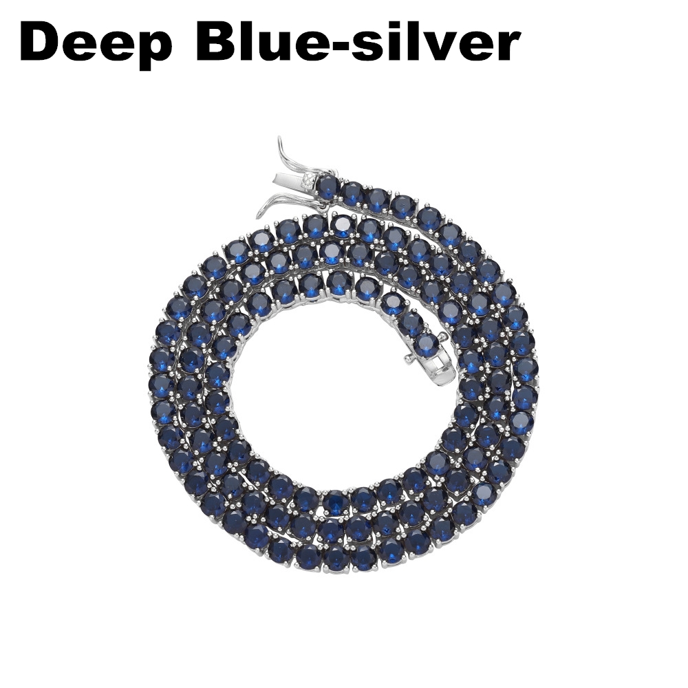 Bleu profond-argent