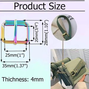 Multi Purpose <b>Roller</b> Metal Adjustable Belt Pin Buckle <b>Bag</b> Strap Slide Tri Glide Webbing Hardware DIY - Product Image 2