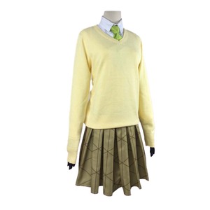 Costume d'uniforme scolaire jaune JK pour femmes et hommes, cosplay d'Agatsuma Zenitsu et Kochou <span class=keywords><strong>Shinobu</strong></span>, AOKG-002 - Product Image 4