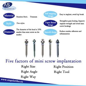 Accessori a vite in metallo con foro rettangolare impianto endosseo dentale - Product Image 3