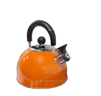 Bouilloire sifflante en acier inoxydable 3L avec poignée en bakélite Fond à induction pour chauffer l'eau à la maison